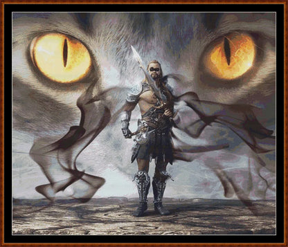 Guardian Of The Fight fantasy patterns created from art by Stefan Keller (kellepics) under CC0 license