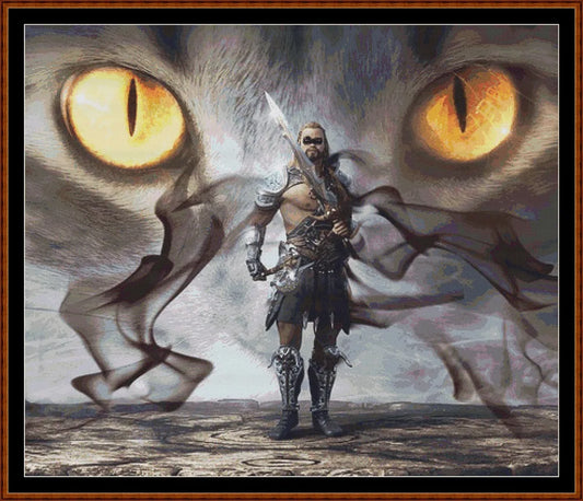 Guardian Of The Fight fantasy patterns created from art by Stefan Keller (kellepics) under CC0 license