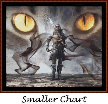 Guardian Of The Fight fantasy patterns created from art by Stefan Keller (kellepics) under CC0 license