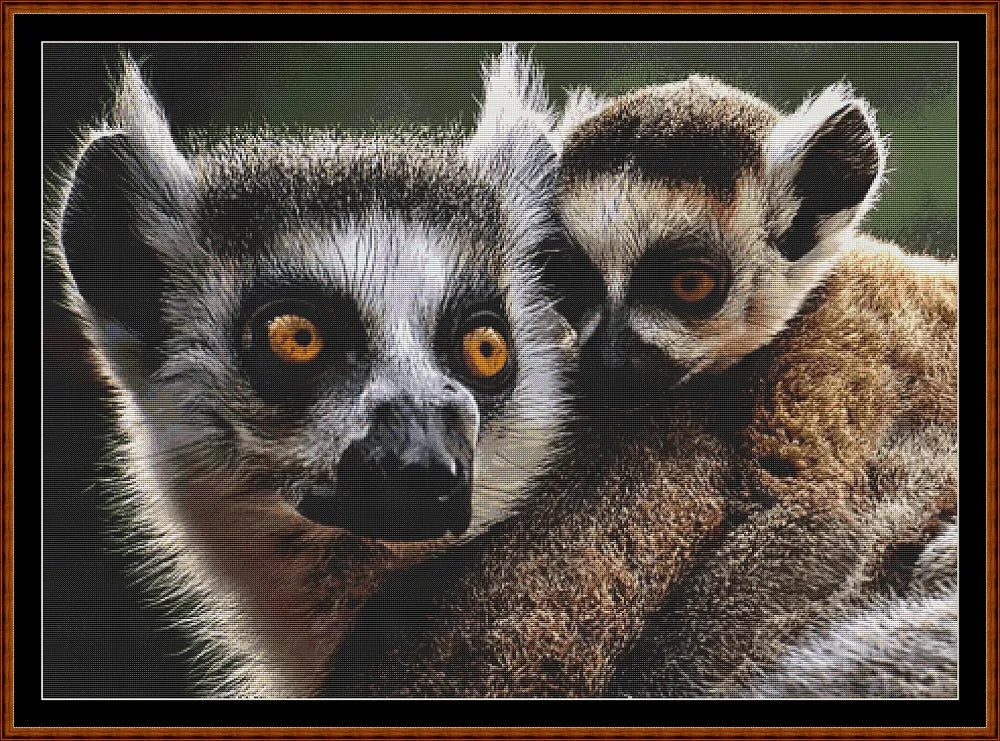 Mama's Hug - Lemur  