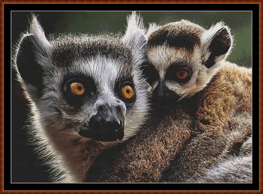 Mama's Hug - Lemur  