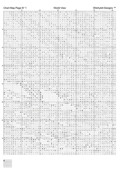 World View cross stitch patterns are expertly created from art by alex12345phtotshop under CC0 license
