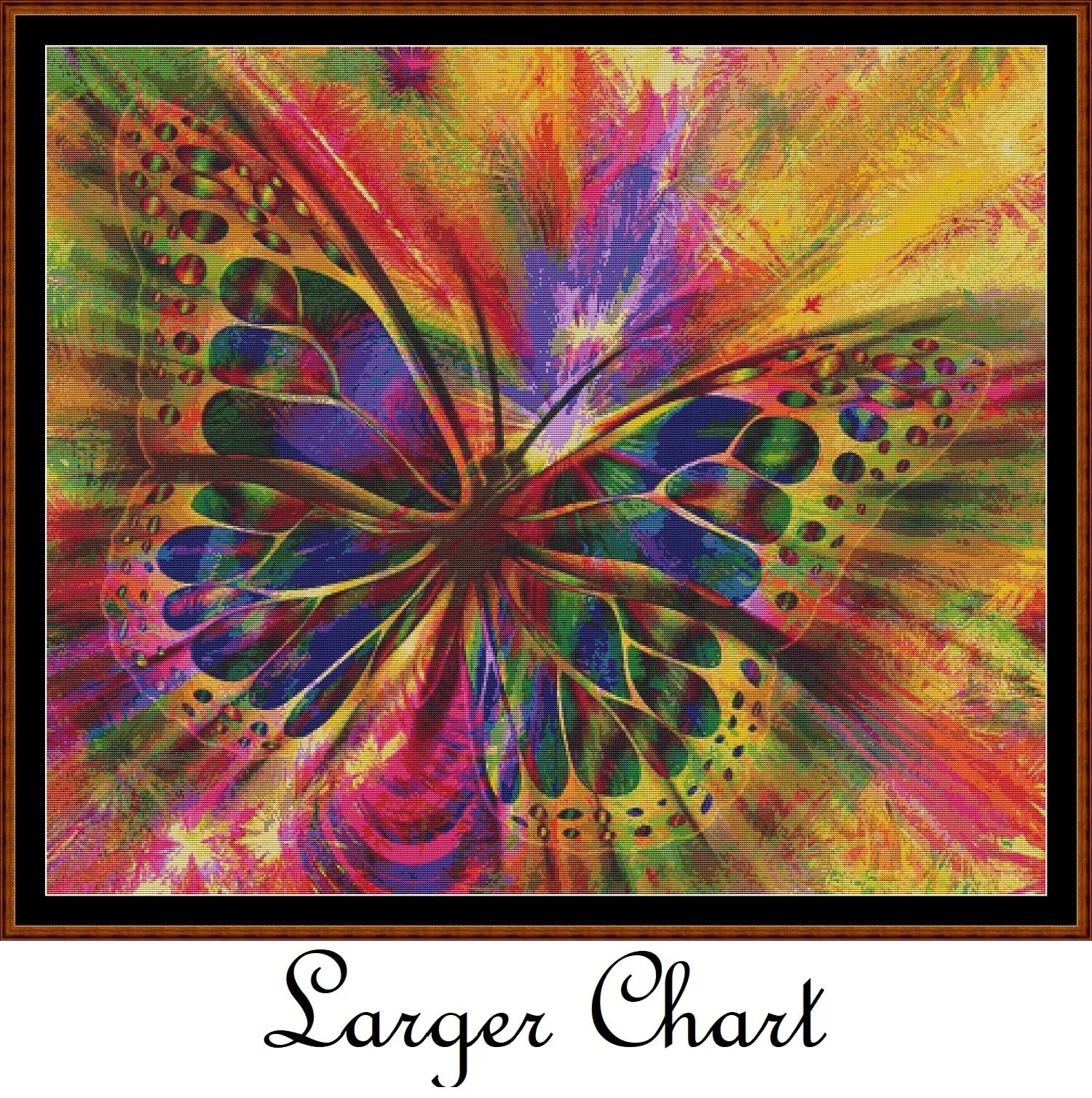 Patterned Butterfly cross stitch patterns are expertly created from art by Gerd AltMann under CC0 license