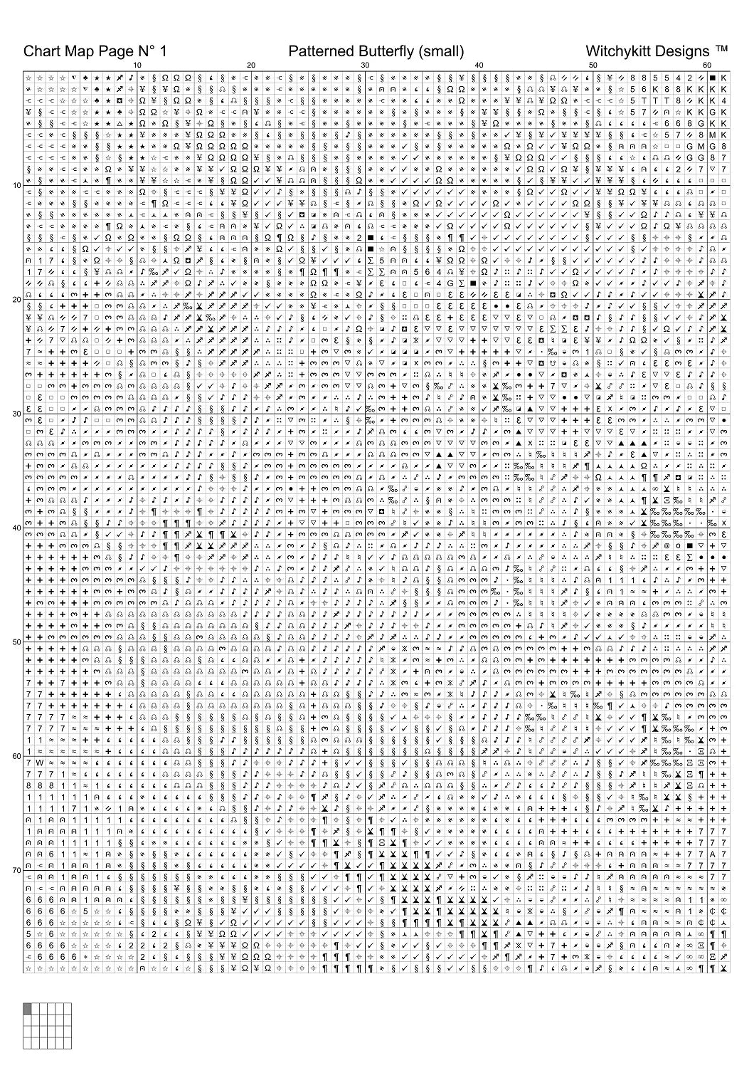 Patterned Butterfly cross stitch patterns are expertly created from art by Gerd AltMann under CC0 license