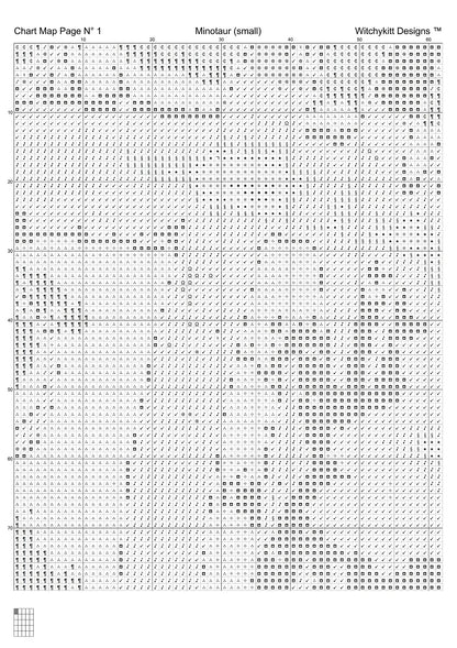 Minotaur cross stitch patterns are expertly created from art by Stefan Keller (Kellepics) under CC0 license