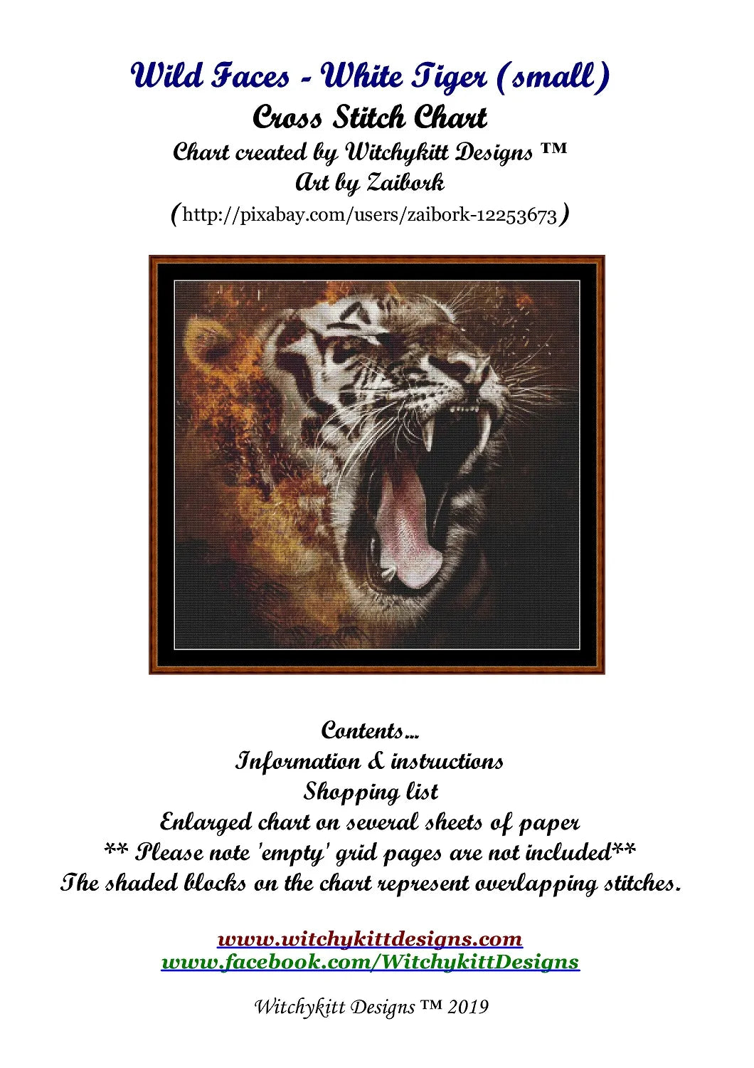 Wild Faces - White Tiger  