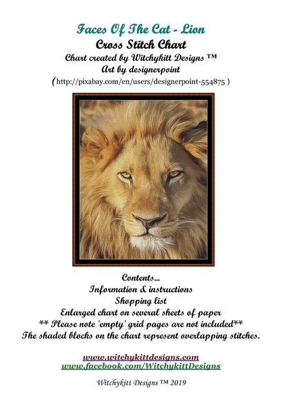 Faces Of The Cat - Lion  
