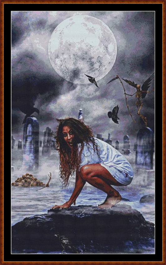 Escaping Death fantasy patterns created from art by Harald Dona under CC0 license