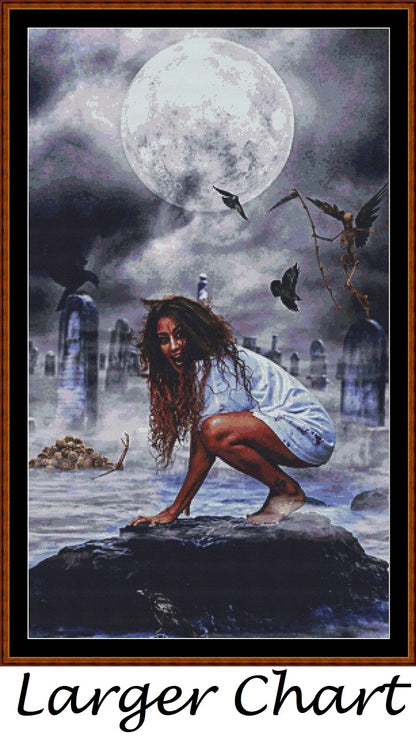 Escaping Death fantasy patterns created from art by Harald Dona under CC0 license