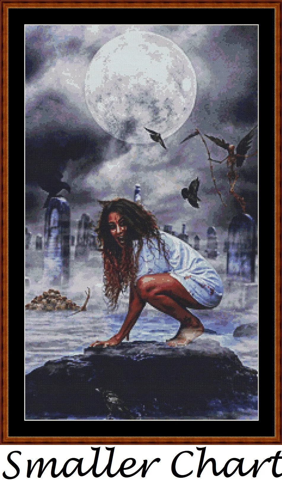 Escaping Death fantasy patterns created from art by Harald Dona under CC0 license
