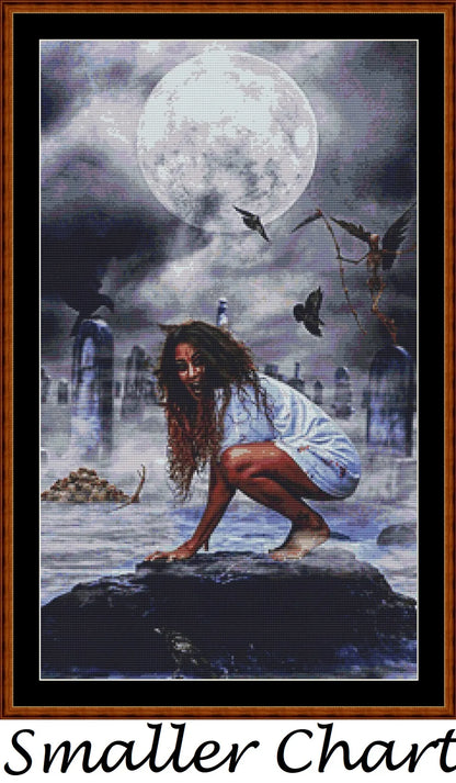 Escaping Death fantasy patterns created from art by Harald Dona under CC0 license