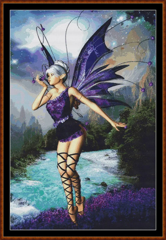Violet Fairy patterns created from art by StudioX10 under CC0 license