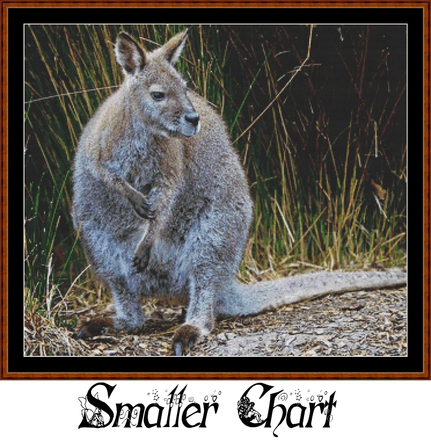 Wallaby patterns created from art by Holger Detje under CC0 license