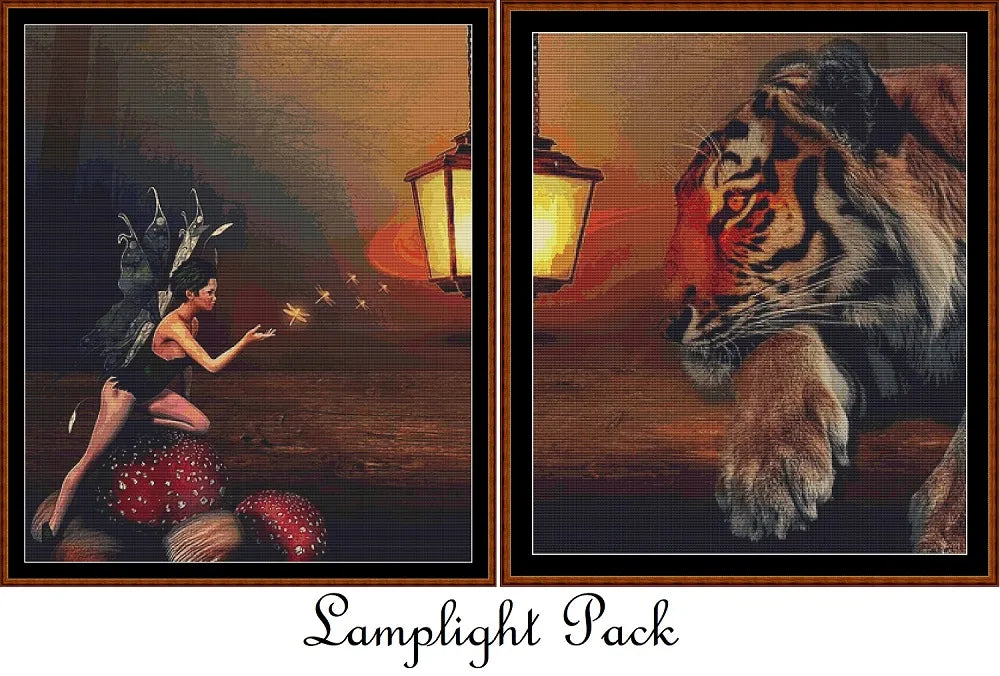 Lamplight - The Tiger & The Fairy ~ 2  patterns pack