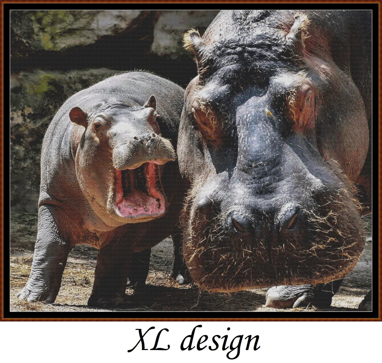 Hippo Mum & Baby