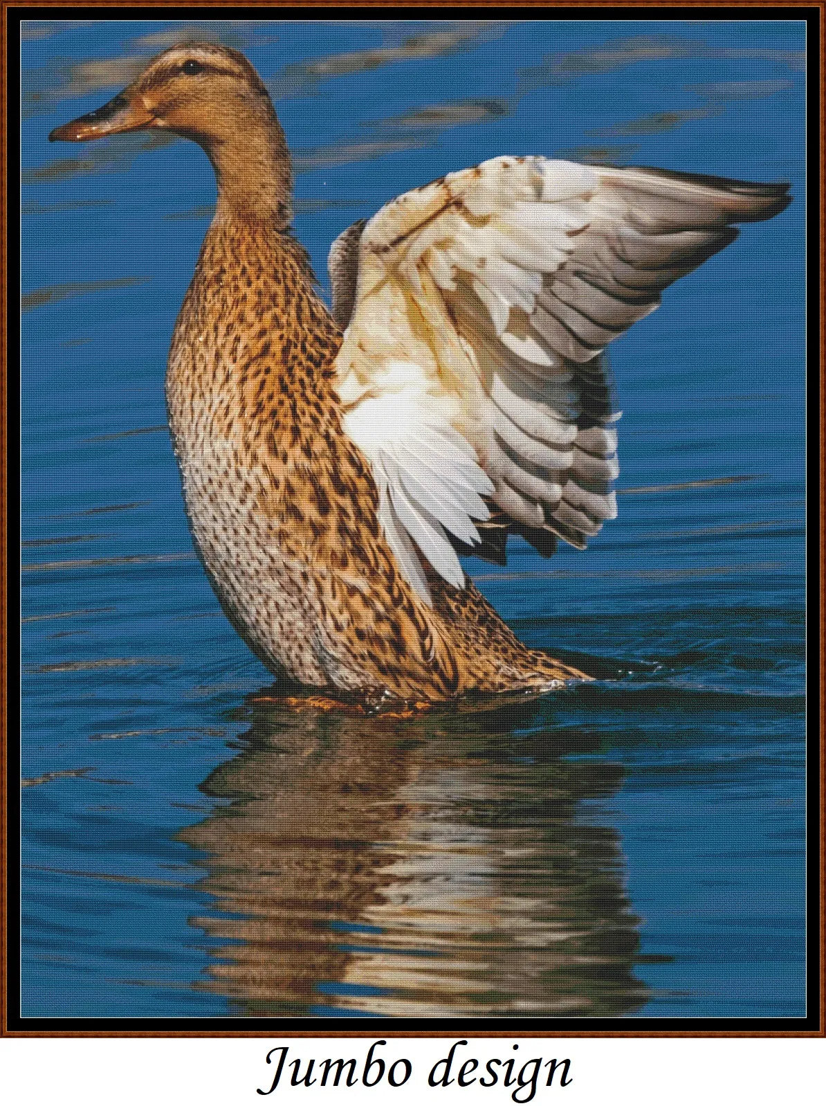 Mallard Duck - Female patterns created from a photo by NickyPe under CC0 license