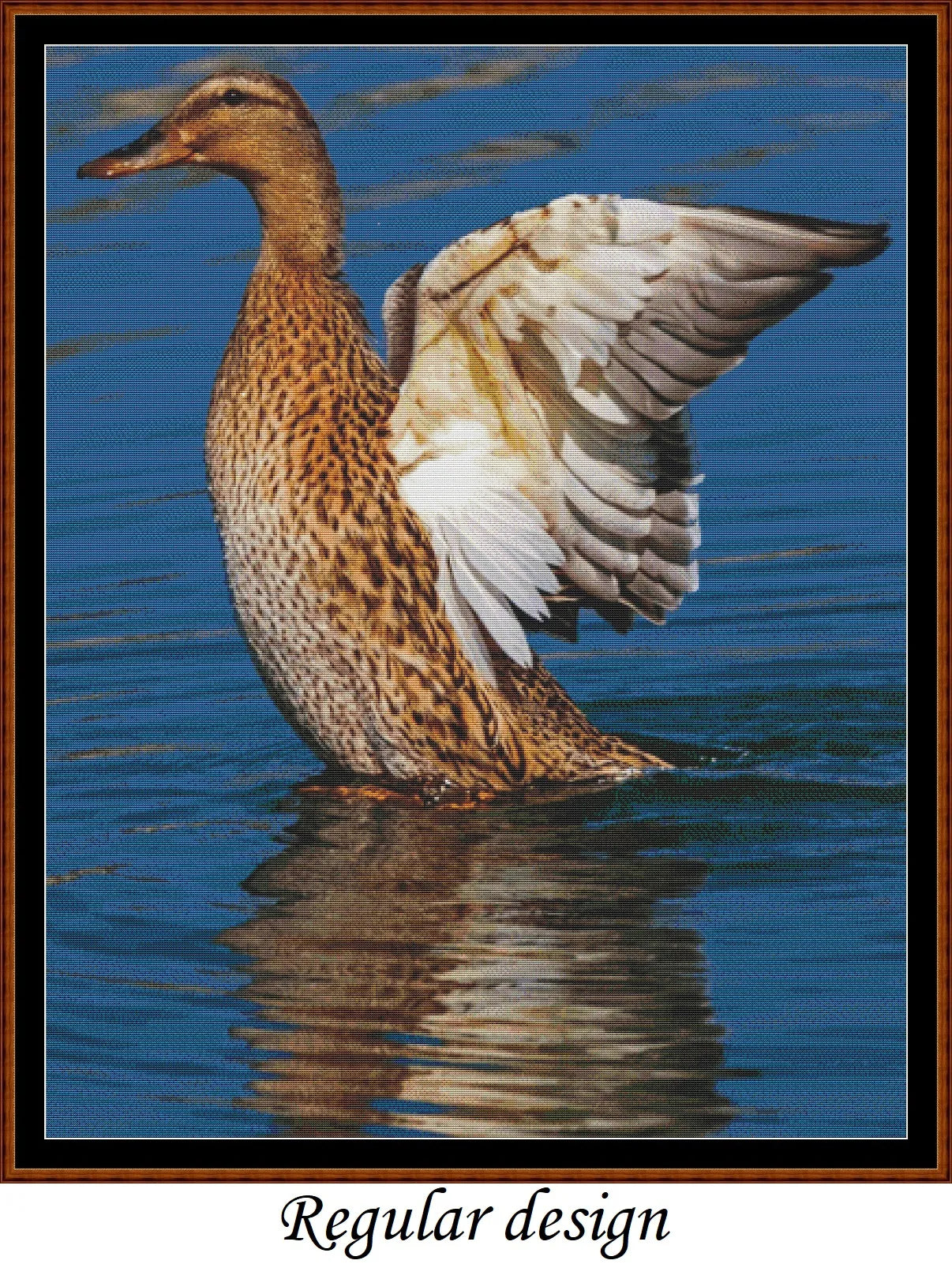 Mallard Duck - Female patterns created from a photo by NickyPe under CC0 license