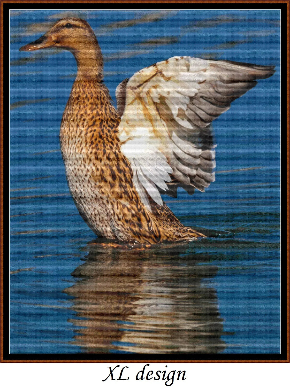Mallard Duck - Female patterns created from a photo by NickyPe under CC0 license