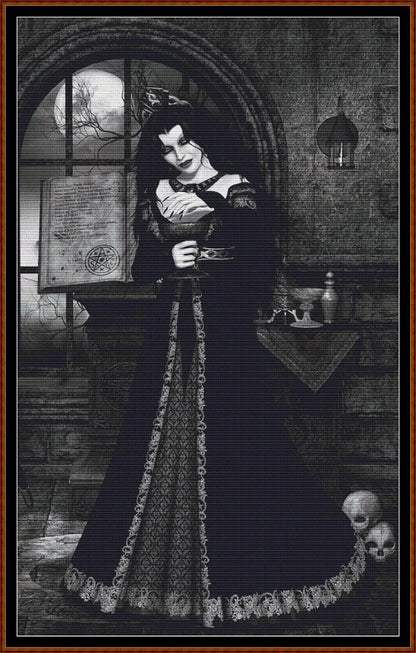 The Vampire Witch patterns are expertly created from art by Rachealmarie under Public Domain CC0 license