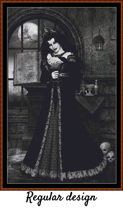 The Vampire Witch patterns are expertly created from art by Rachealmarie under Public Domain CC0 license