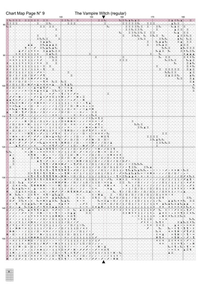 The Vampire Witch patterns are expertly created from art by Rachealmarie under Public Domain CC0 license