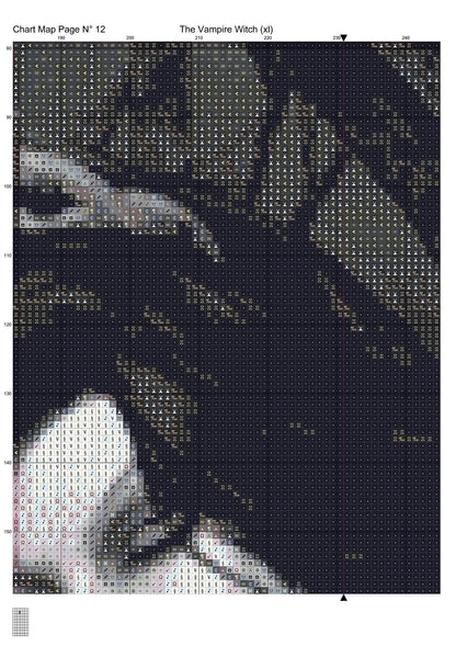The Vampire Witch patterns are expertly created from art by Rachealmarie under Public Domain CC0 license
