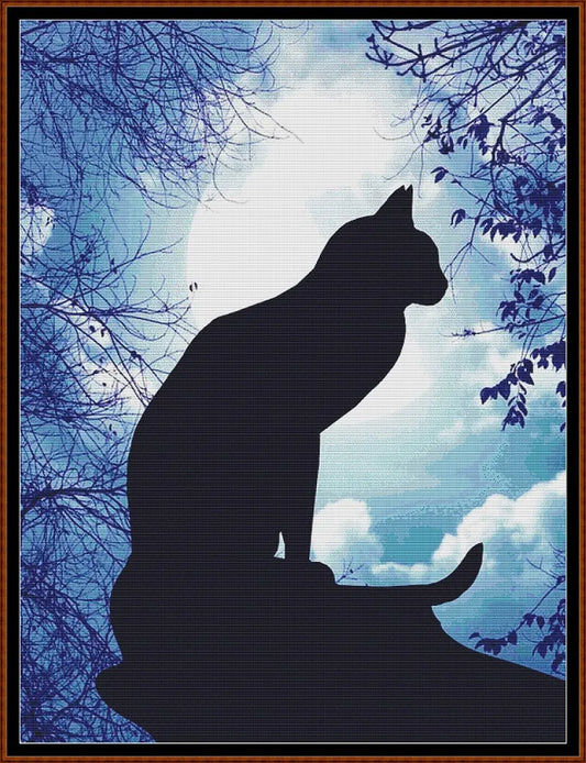 Moonlight Silhouette - Cat 