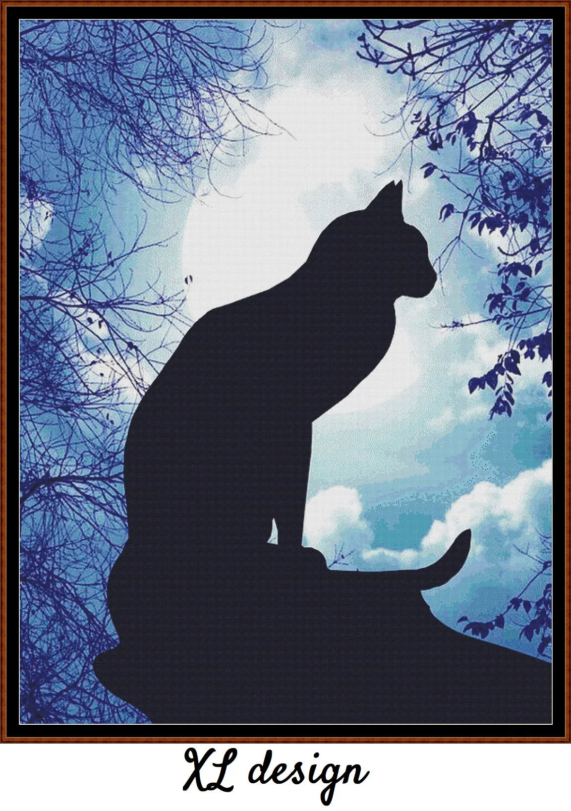 Moonlight Silhouette - Cat 