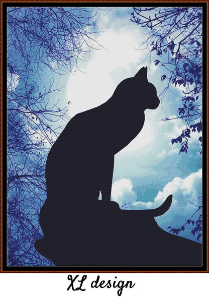 Moonlight Silhouette - Cat 