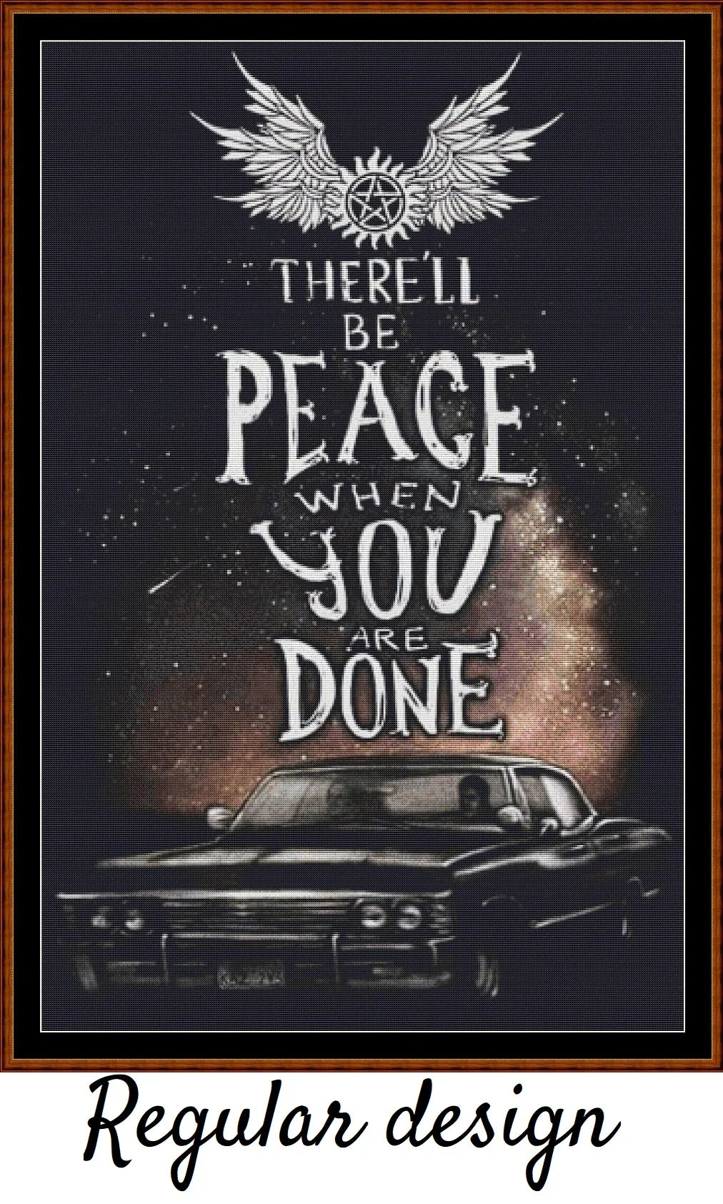 Supernatural - Peace patterns are expertly created by Sam
