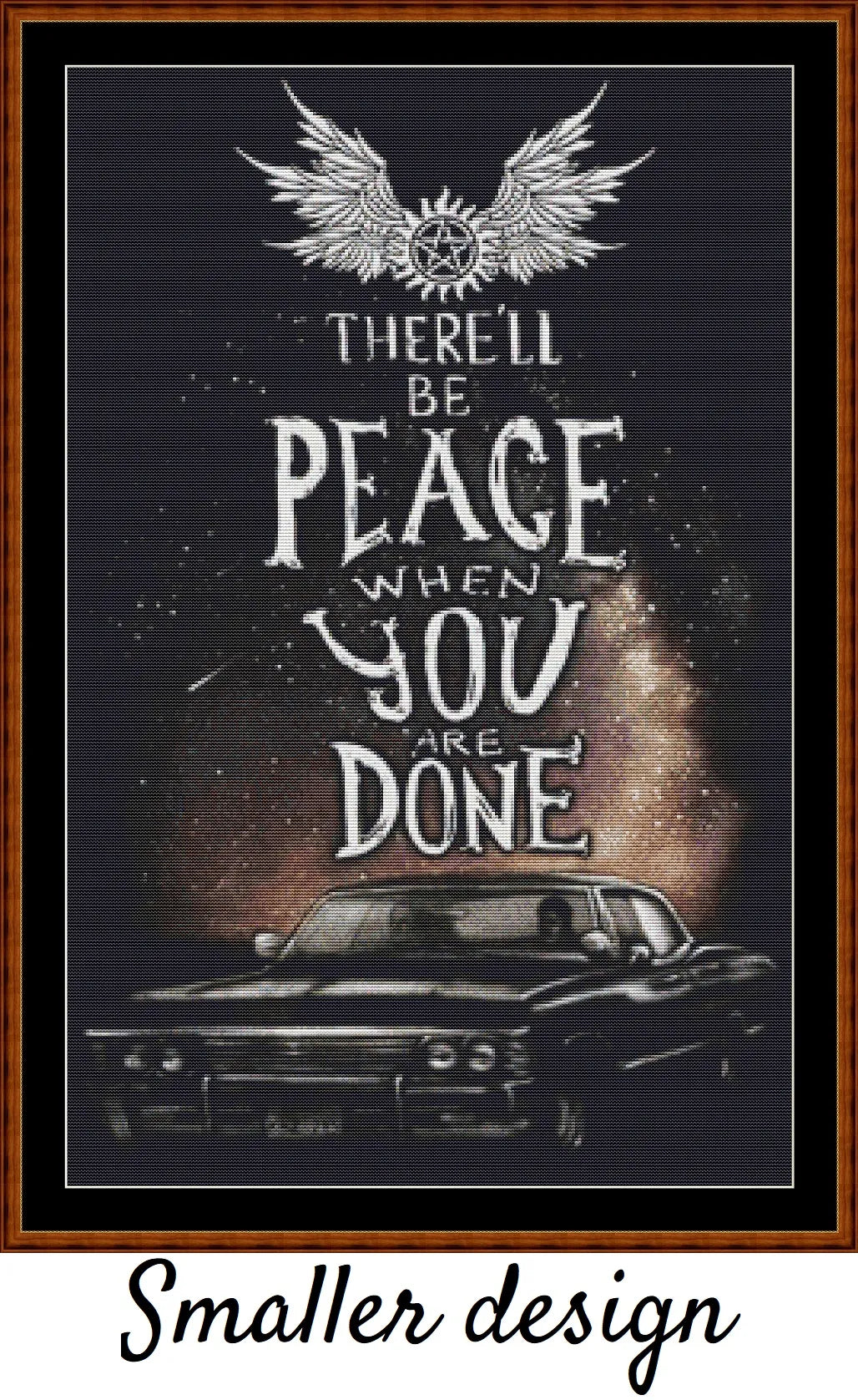 Supernatural - Peace patterns are expertly created by Sam
