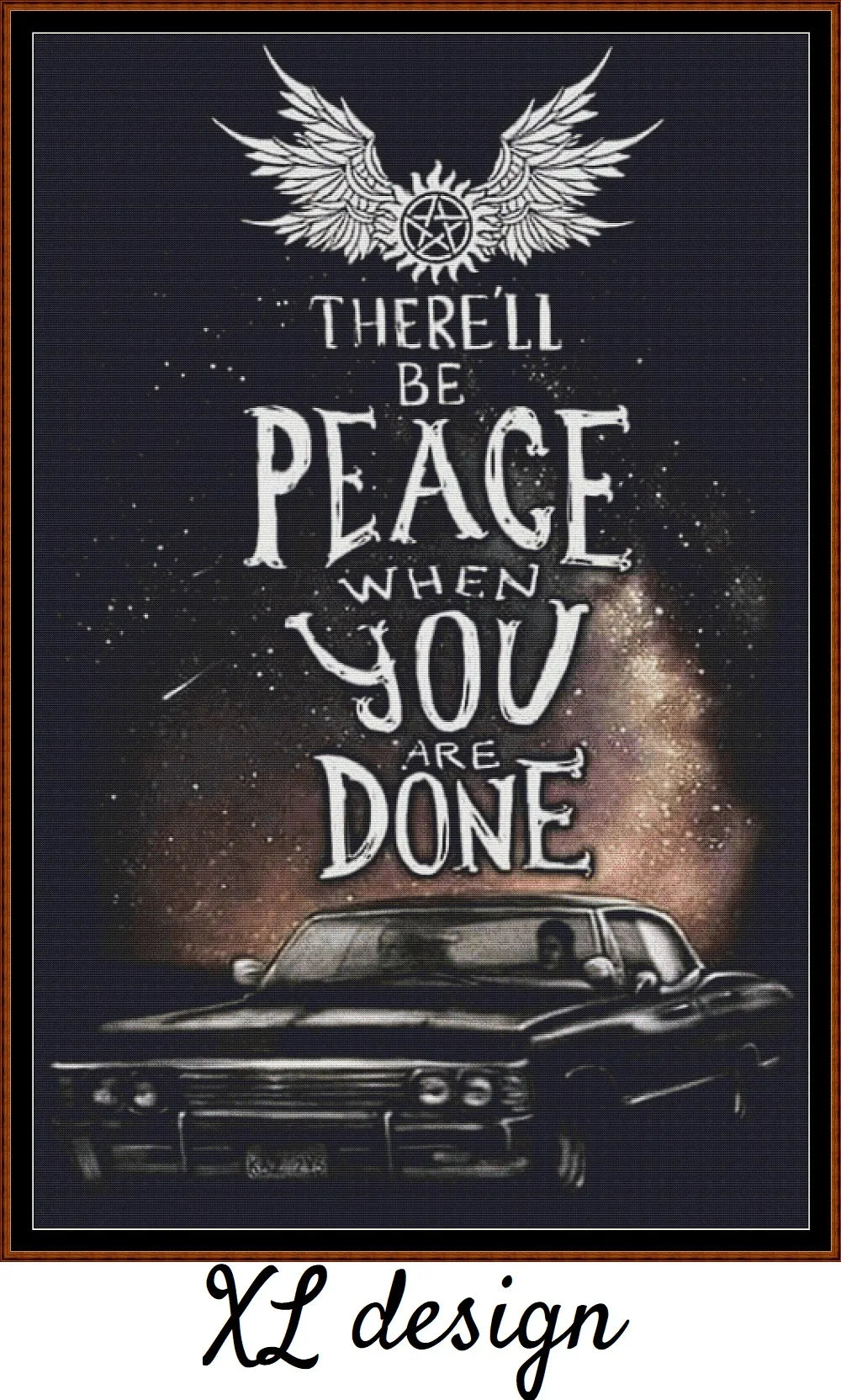 Supernatural - Peace patterns are expertly created by Sam