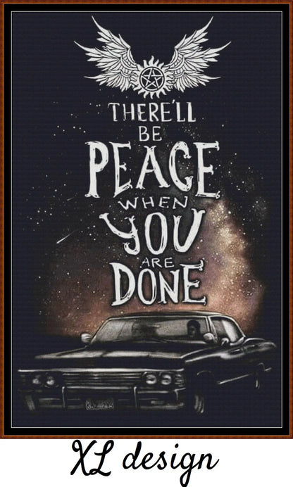 Supernatural - Peace patterns are expertly created by Sam