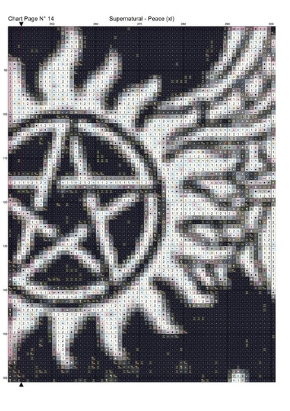 Supernatural - Peace patterns are expertly created by Sam