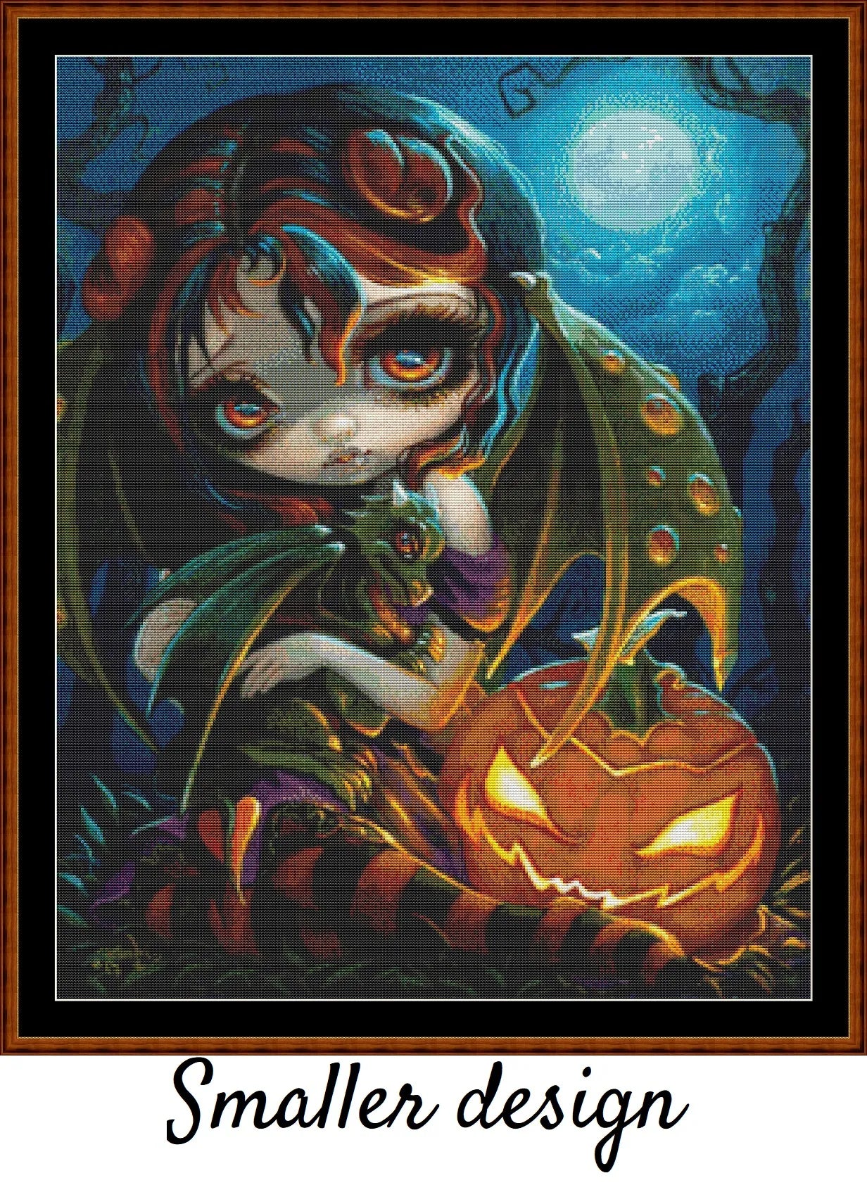 Halloween Dragonling patterns are expertly created from art by Jasmine Beckett-Griffith under Public Domain CC0 license Halloween Dragooning is Strangeling World pattern