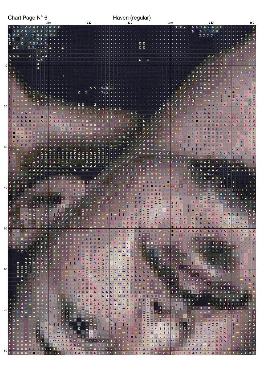 Expertly created by Sam, Haven patterns.