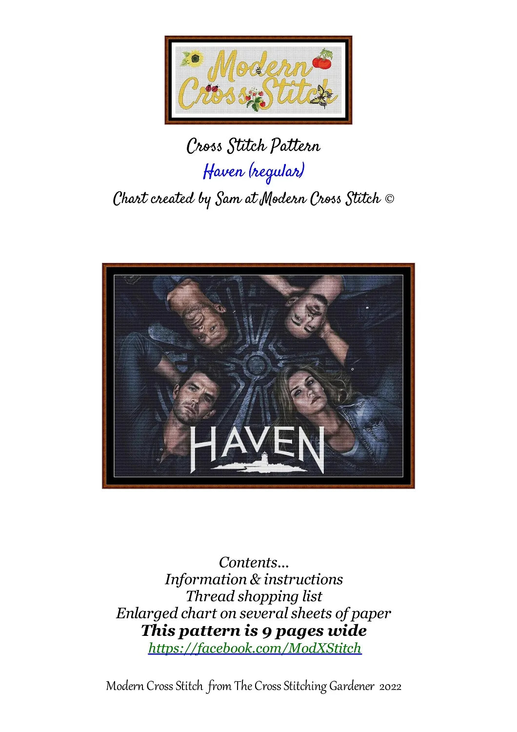 Expertly created by Sam, Haven patterns.