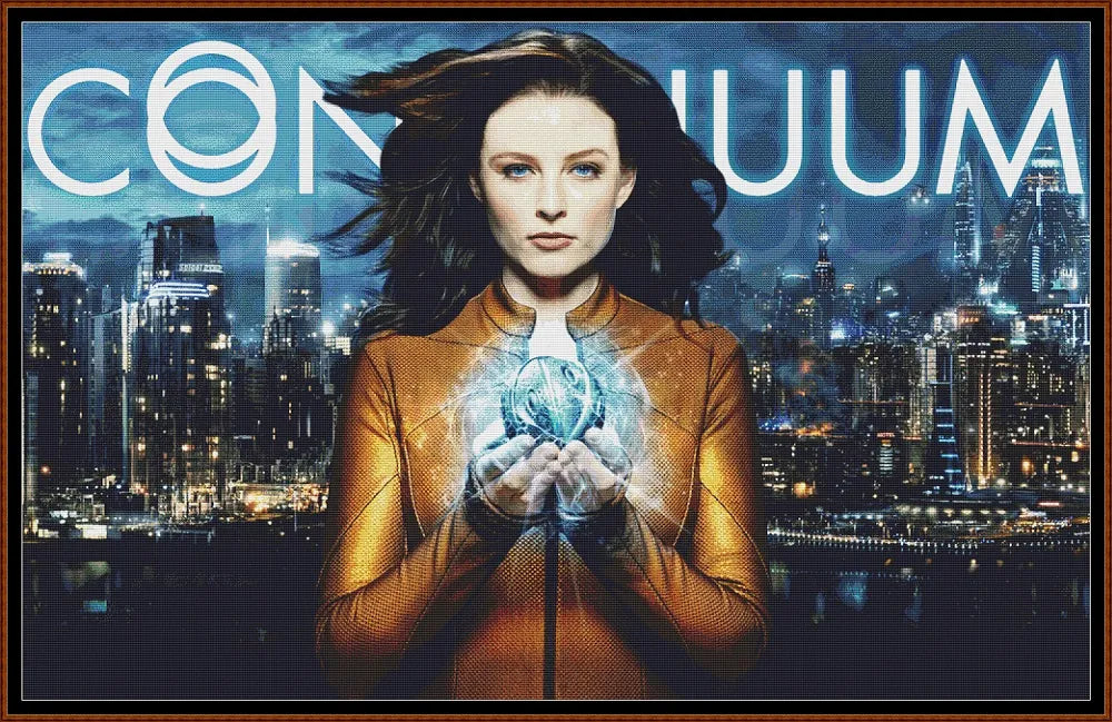 Continuum patterns featuring Rachel Nichols as Kiera Cameron are expertly created by Sam