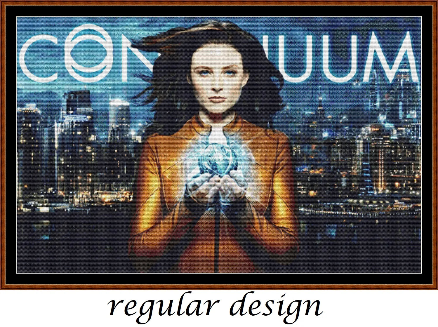 Continuum patterns featuring Rachel Nichols as Kiera Cameron are expertly created by Sam