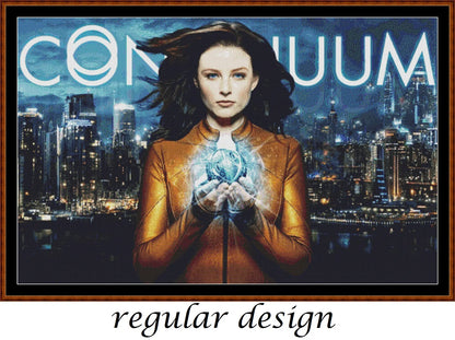 Continuum patterns featuring Rachel Nichols as Kiera Cameron are expertly created by Sam