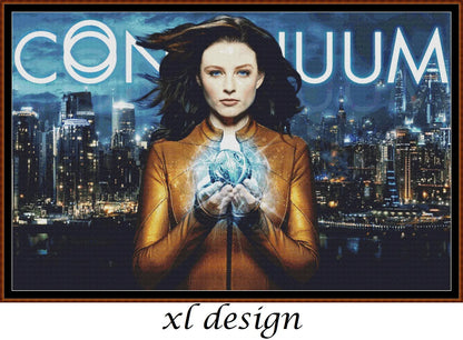 Continuum patterns featuring Rachel Nichols as Kiera Cameron are expertly created by Sam