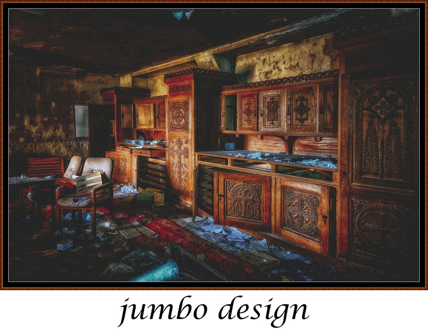 Abandoned Places - The Kitchen patterns are expertly created from art by Peter H (tama66) under Public Domain CC0 license