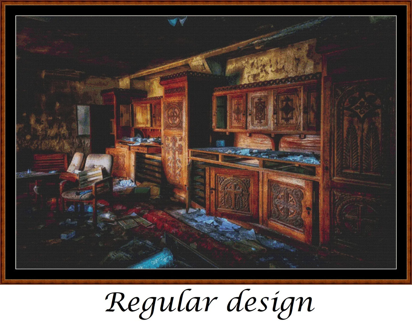 Abandoned Places - The Kitchen patterns are expertly created from art by Peter H (tama66) under Public Domain CC0 license
