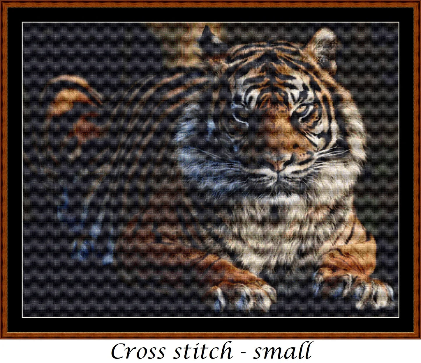 The Real King - Tiger cross stitch