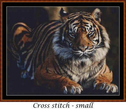 The Real King - Tiger cross stitch