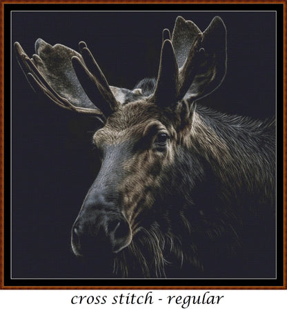 Moose patterns are expertly created from art by Karsten Bergmann under Public Domain CC0 license