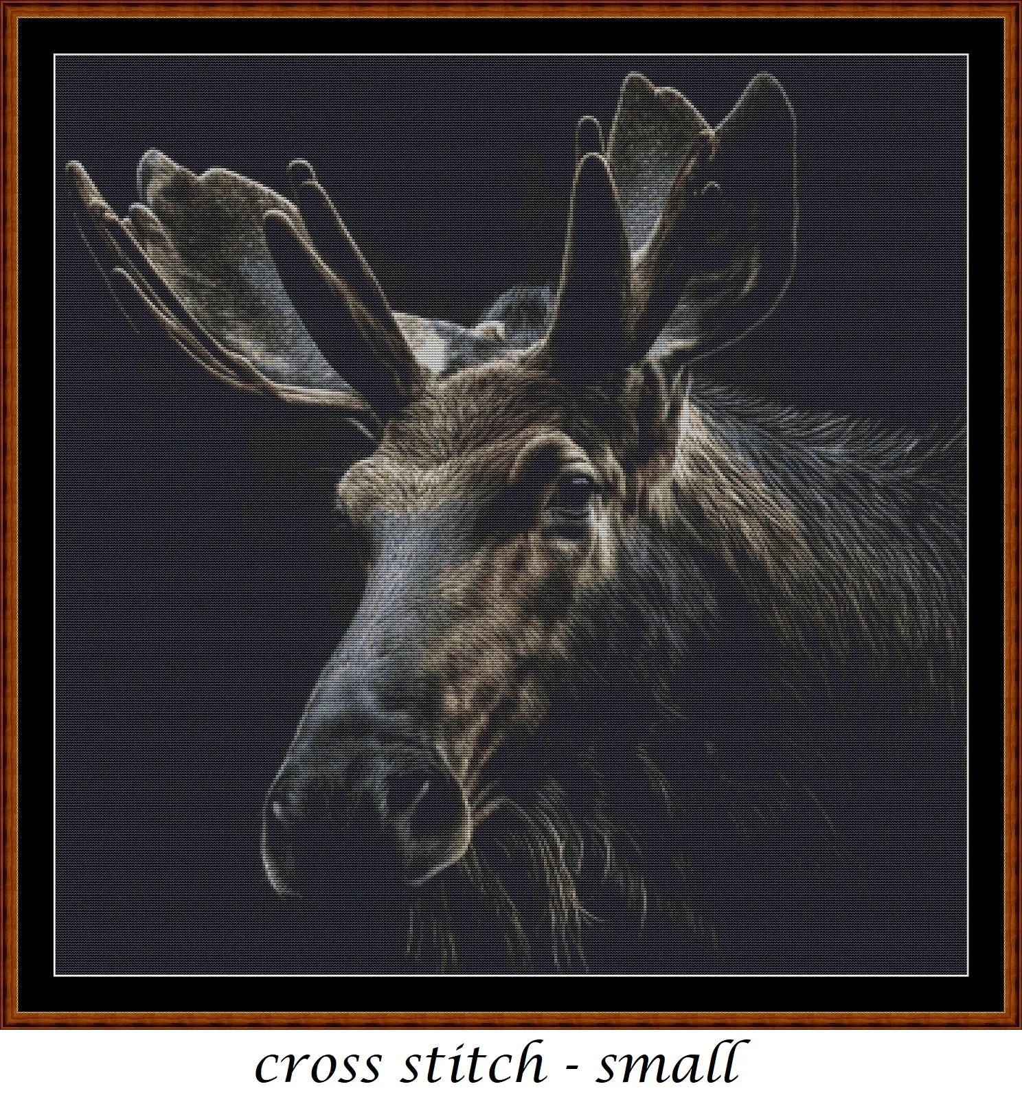 Moose patterns are expertly created from art by Karsten Bergmann under Public Domain CC0 license