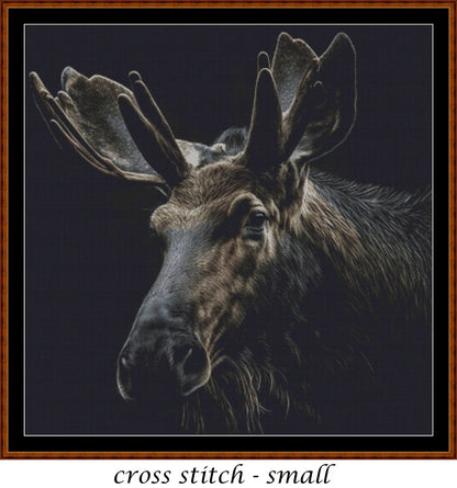 Moose patterns are expertly created from art by Karsten Bergmann under Public Domain CC0 license