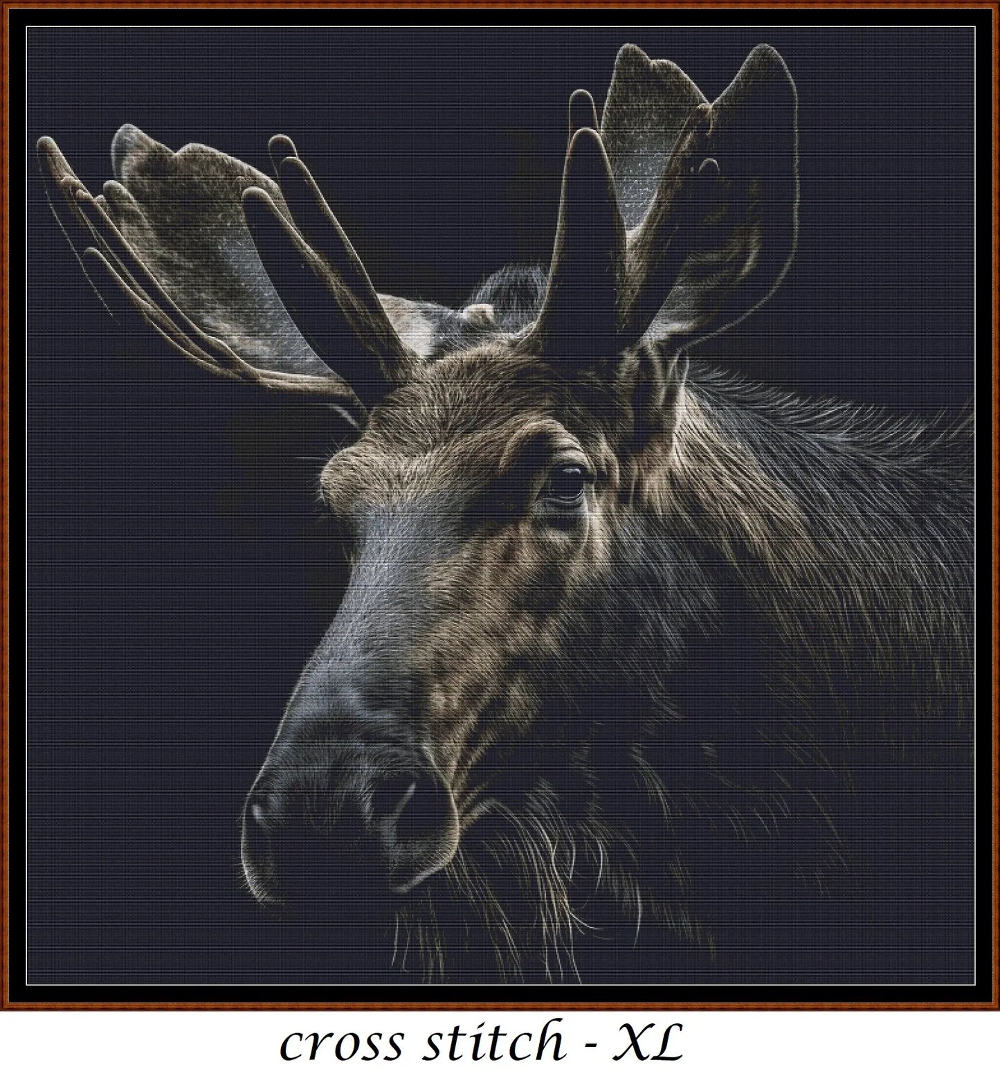 Moose patterns are expertly created from art by Karsten Bergmann under Public Domain CC0 license