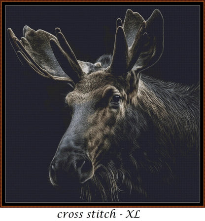 Moose patterns are expertly created from art by Karsten Bergmann under Public Domain CC0 license